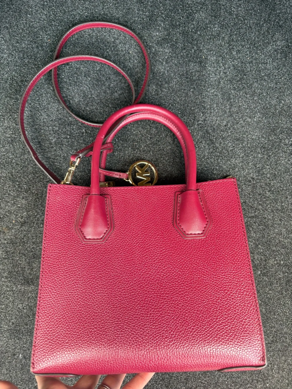 Michael Kors Mercer Medium Messenger Crossbody Bag - Berry Pink EUC